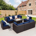 NICESOUL 9 Piece Patio Sectional Sofa Set by NICESOUL
