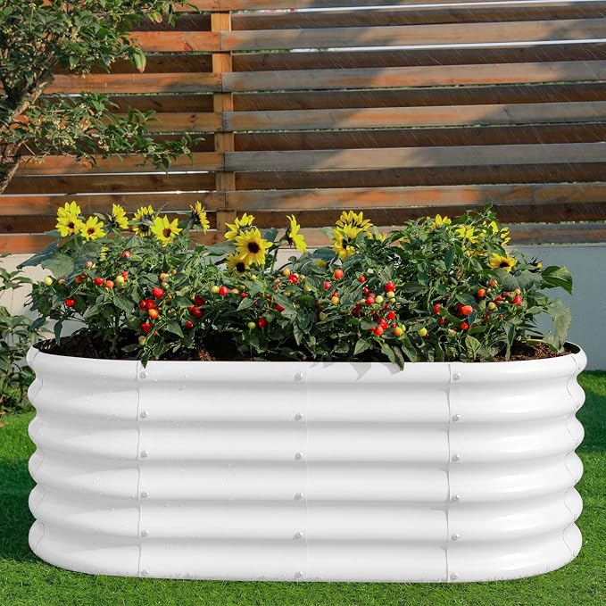 Land Guard 18“ Tall 4×2ft Galvanized Raised Garden Bed Kit, Galvanized Planter - Image 5