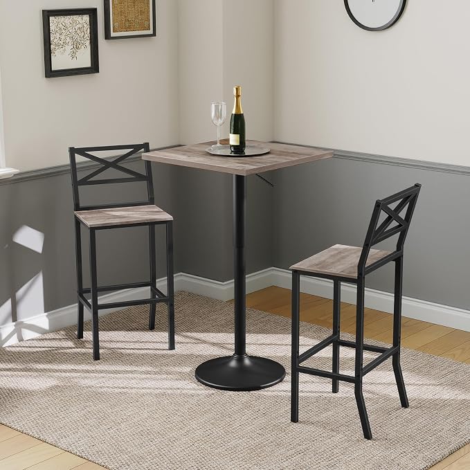 Bar Stools, Kitchen Breakfast Bar Chairs, Easy Assembly, - Image 2
