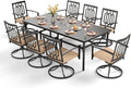 PHI VILLA 9 Pieces Outdoor Dining Set by PHIVILLAThepioneerofcomfortablehouseholdsupplies