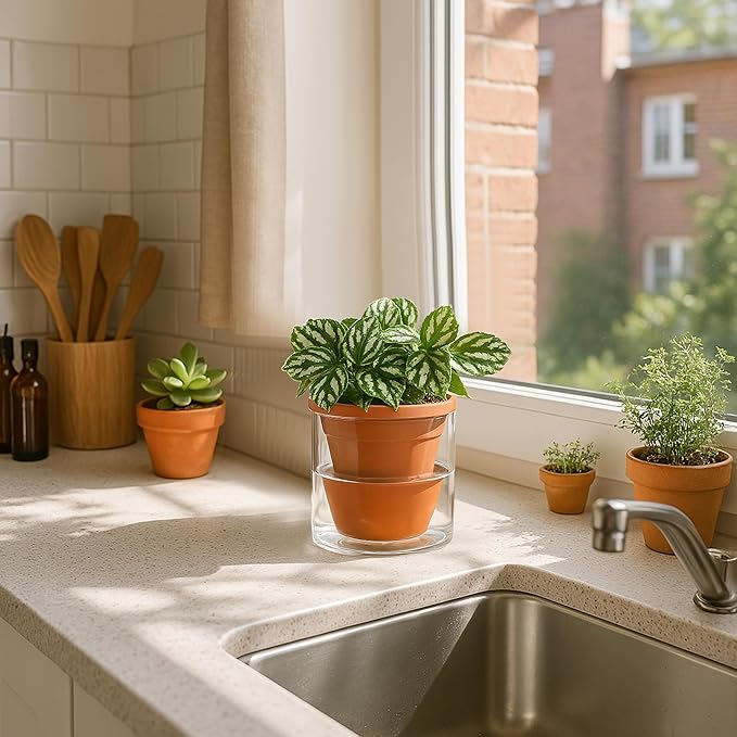 D'vine Dev 4 Inch Design Self Watering Pot - Image 6