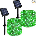 Solar String Lights Outdoor Waterproof 2 Pack Total 66ft 200LED 8 Modes Twinkle by Slyuexu