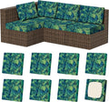 8Pcs Square Small Stretch Patio Cushion Covers, Couch & Sofa Replacement by VORSHAPE