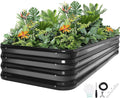 5-in-1 Adjustable Raised Garden Bed Kit | Galvanized Planter Boxes by GGOODGAIN