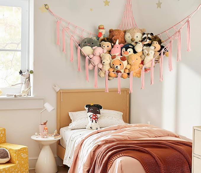 Stuffed Animal Storage Hammock Corner Net - Image 4