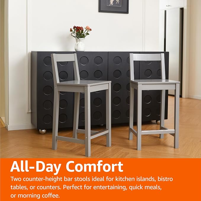 Amazon Basics Wooden Bar Stool - Image 7