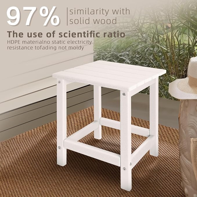 Outdoor Side Tables Adirondack, HDPE Small Table - Image 7