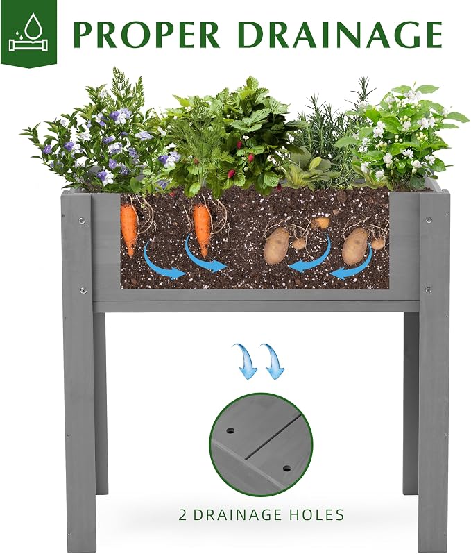 SoliWood Set of 2 Raised Garden Bed - Image 5