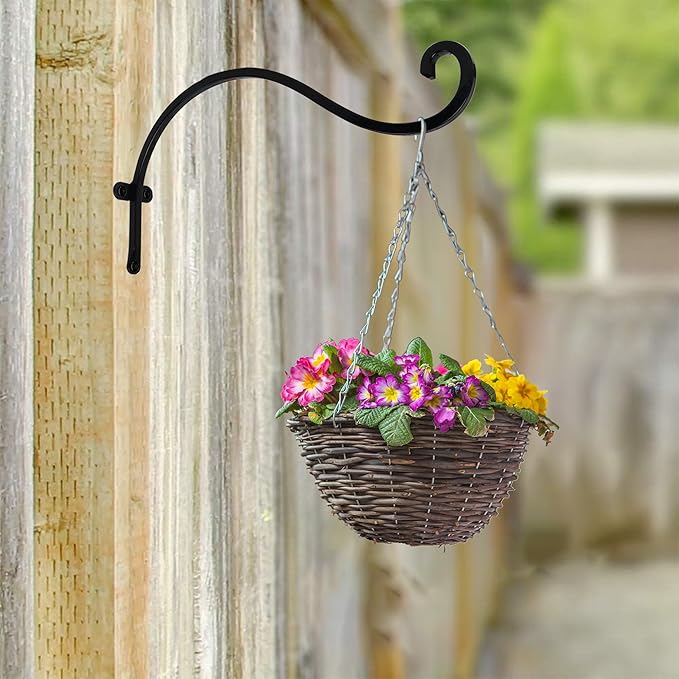 Hourleey 2 Pack Plant Hanger Outdoor, 12 Inch Heavy-Duty Hanging Plant Hook - Image 4