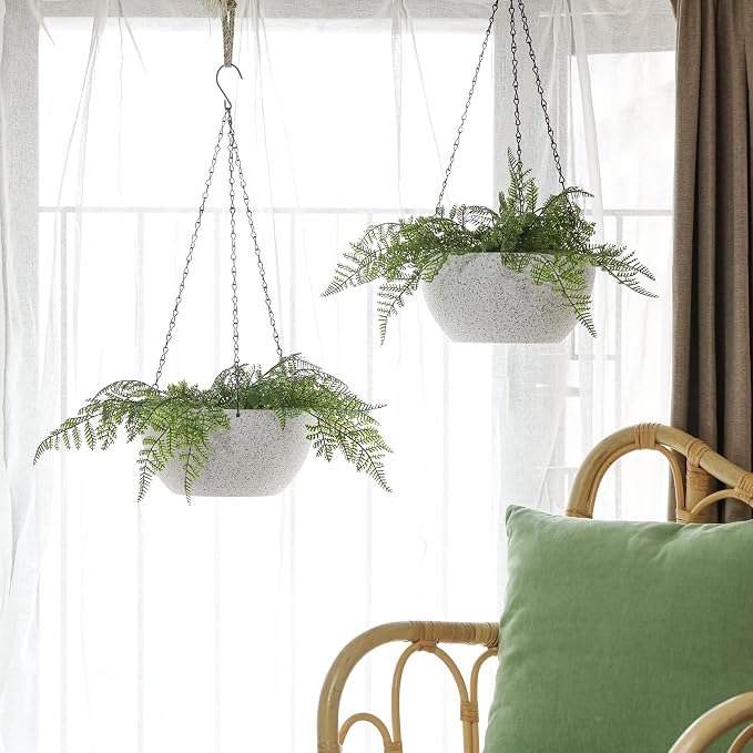 T4U 10 Inch Hanging Planters for Indoor Outdoor Plants - Image 7