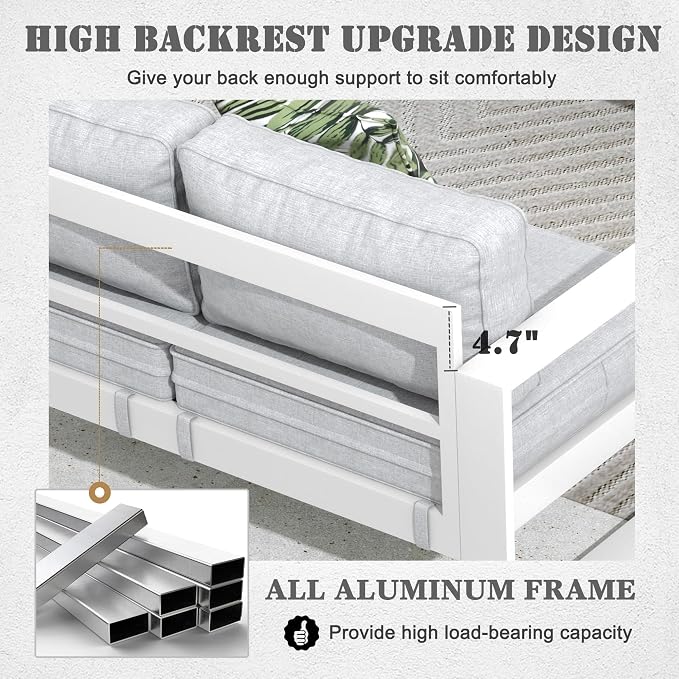 Outdoor Aluminum Furniture Set - Image 5