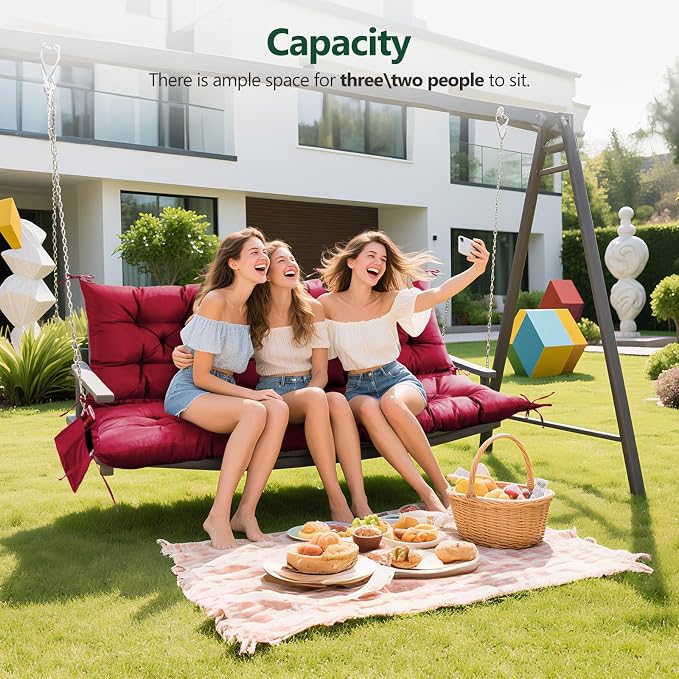 3 Seater Porch Swing Cushion, Thick Cushion - Image 6