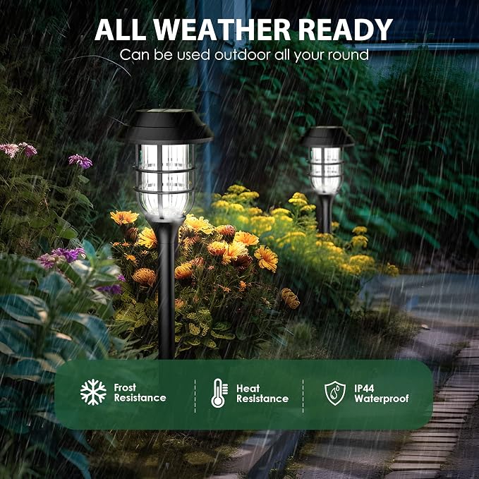 SOLPEX Solar Lights for Outside, Solar Outdoor Pathway Garden Lights Waterproof - Image 7