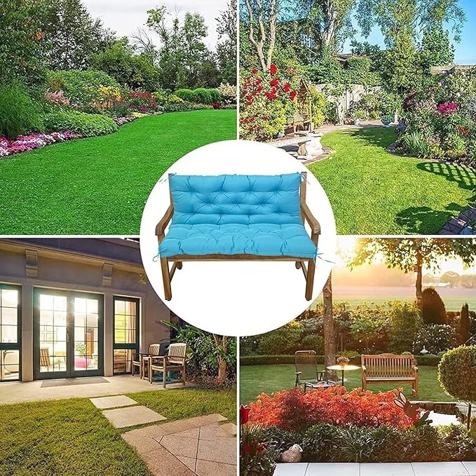 Swing Cushion Replacement Outdoor Porch Waterproof Bench Cushion 2-3 Seater - Image 6