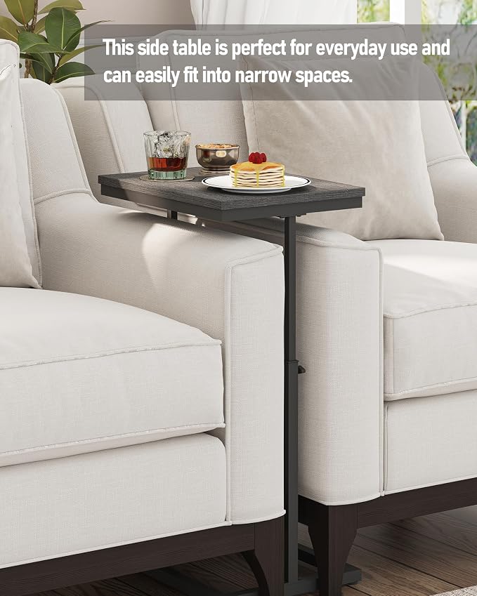 TUTOTAK End Table, Side Table, Tall Couch Table, Sofa Table, Living Room - Image 3