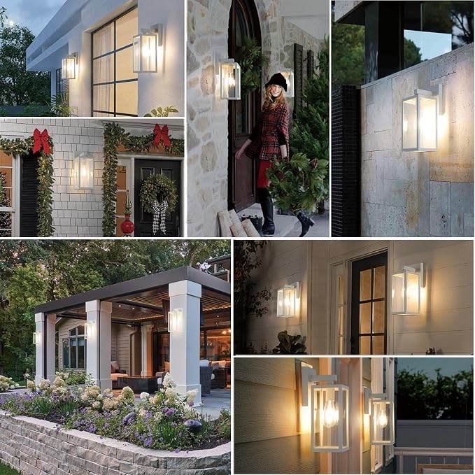 MAXvolador Outdoor Wall Lantern, Exterior Waterproof Wall Sconce Light Fixture - Image 6