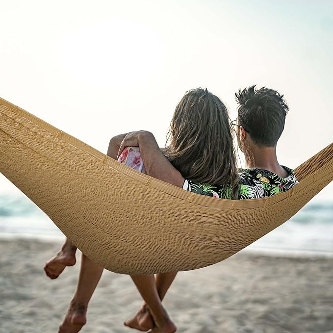 Lazy Daze Hammocks Handwoven Mayan Hammock, 10.5 FT Soft Rope Double Hammocks - Image 6