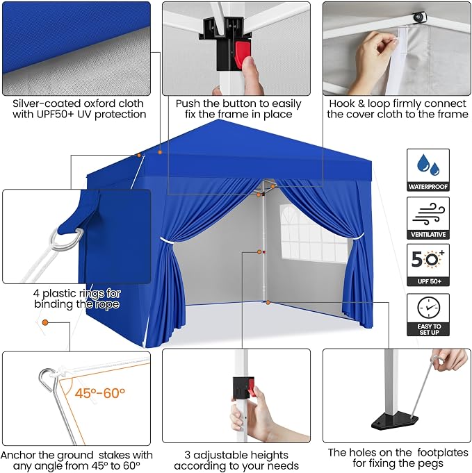 Yaheetech 12x12 Pop Up Canopy - Image 4