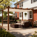 PURPLE LEAF 10' x 13' Outdoor Retractable Pergola by PURPLELEAF