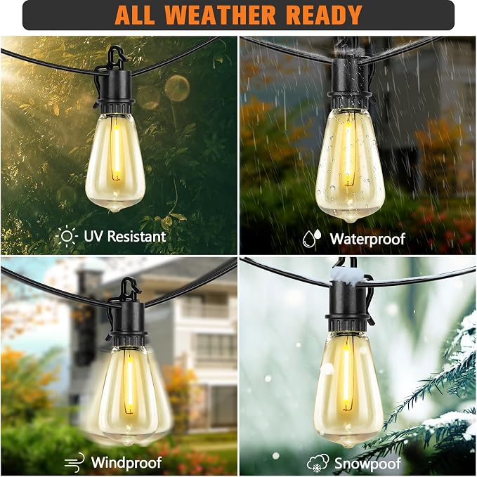 Solar String Lights Outdoor Waterproof 100ft - Image 3