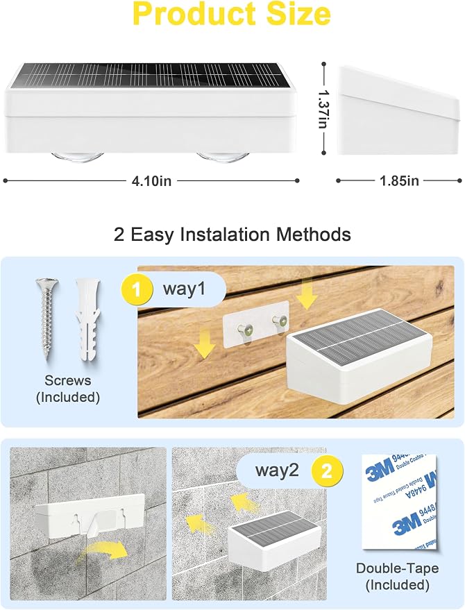 Solar Fence Lights Outdoor - Image 6