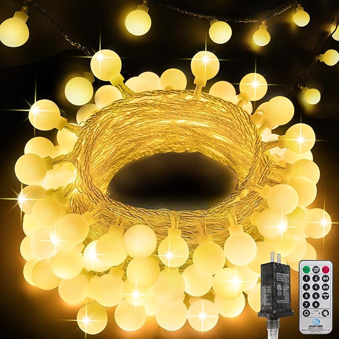 300LED Globe String Lights Indoor Outdoor by LORRYTE