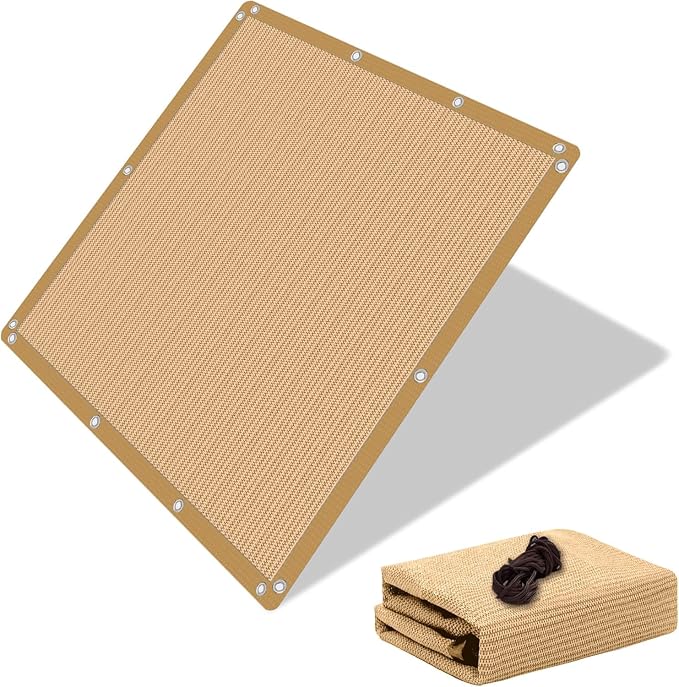 EMERIT 90% Shade Cloth Sun Shade Fabric Privacy Screen Shade Cover by eMERIT