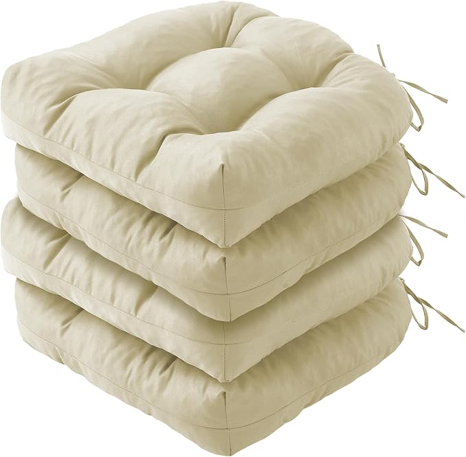 Outdoor Chair Cushions Set of 4, Patio Chair Cushions by IPYNBAP
