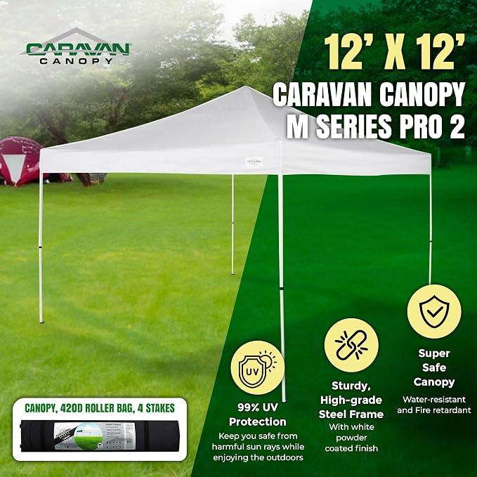 Caravan Canopy Sports Caravan M-Series 2 12 x 12 Foot Steel Frame Straight Leg - Image 2