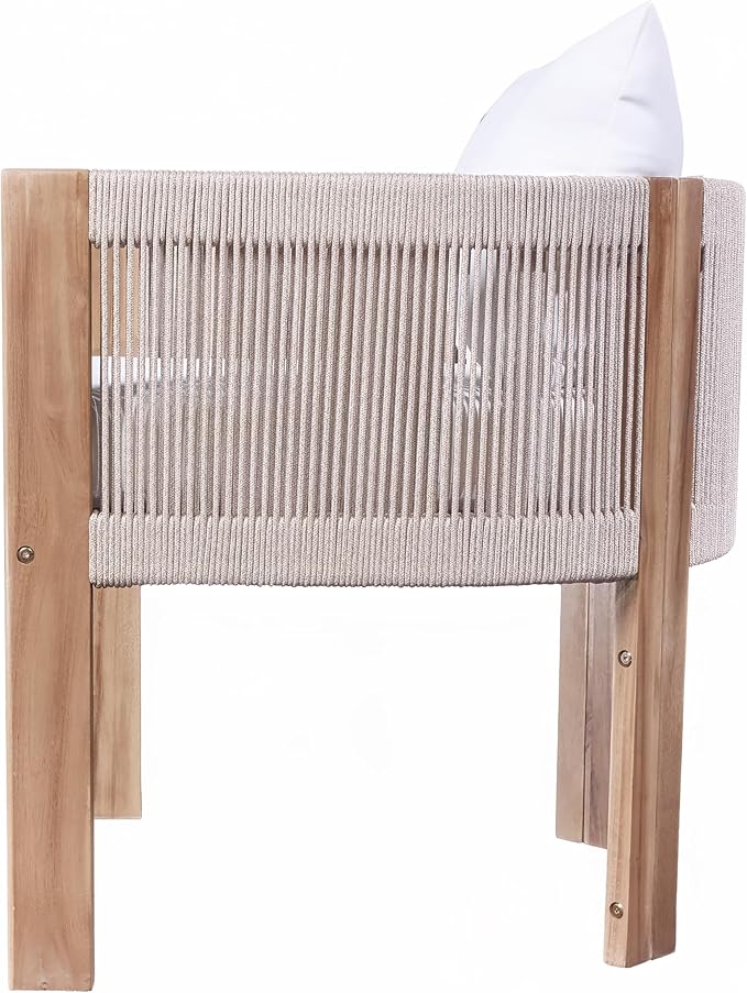 Christopher Knight Home Matera Dining Chair Set of 2, Acacia Wood Outdoor - Image 9