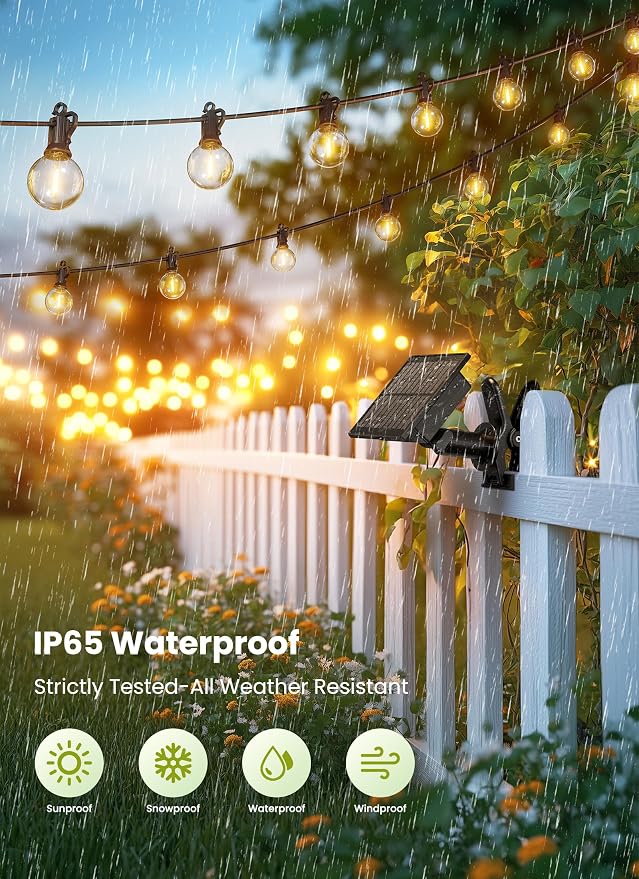 Brightown Solar String Lights Outdoor Waterproof - Image 3