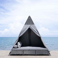 SAFAVIEH Outdoor Collection Bogo Black/Grey Daybed by SAFAVIEH