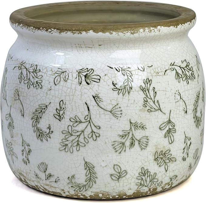 Vintage Ceramic Ice Crack Flower Pot by Dosayes