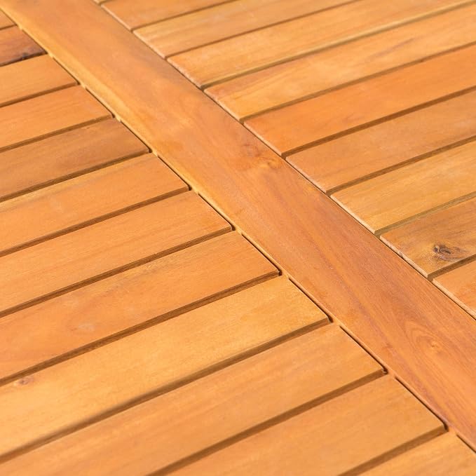 Christopher Knight Home Perla Outdoor Acacia Wood Coffee Table, Teak Finish - Image 4