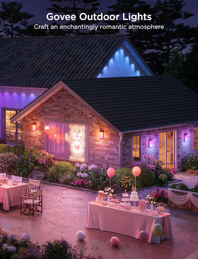 Govee Outdoor Wall Light, 1500LM Smart RGBIC Porch Lights Outdoor - Image 7