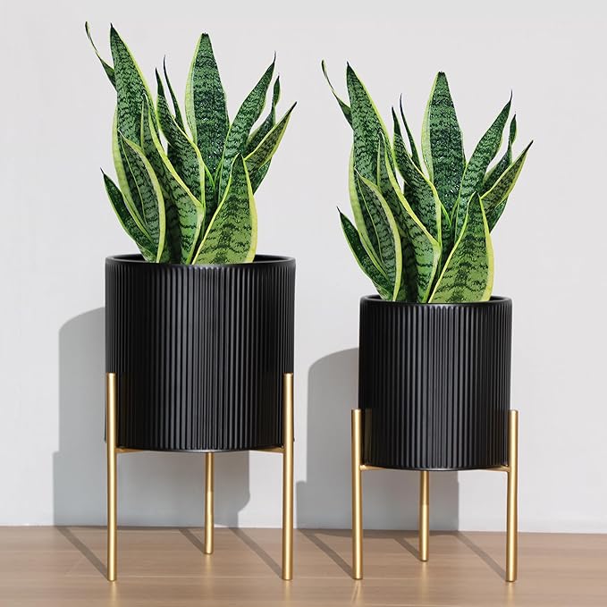 ARNIS Modern Planter Pots, Decorative Planters, Metal Pots - Image 2