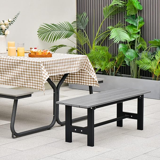 Giantex 2-Pack Outdoor Bench Seat - Image 4