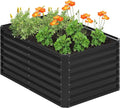 4x2x2FT Galvanized Raised Garden Bed, Planter Raised Beds-Metal Garden Box by Home