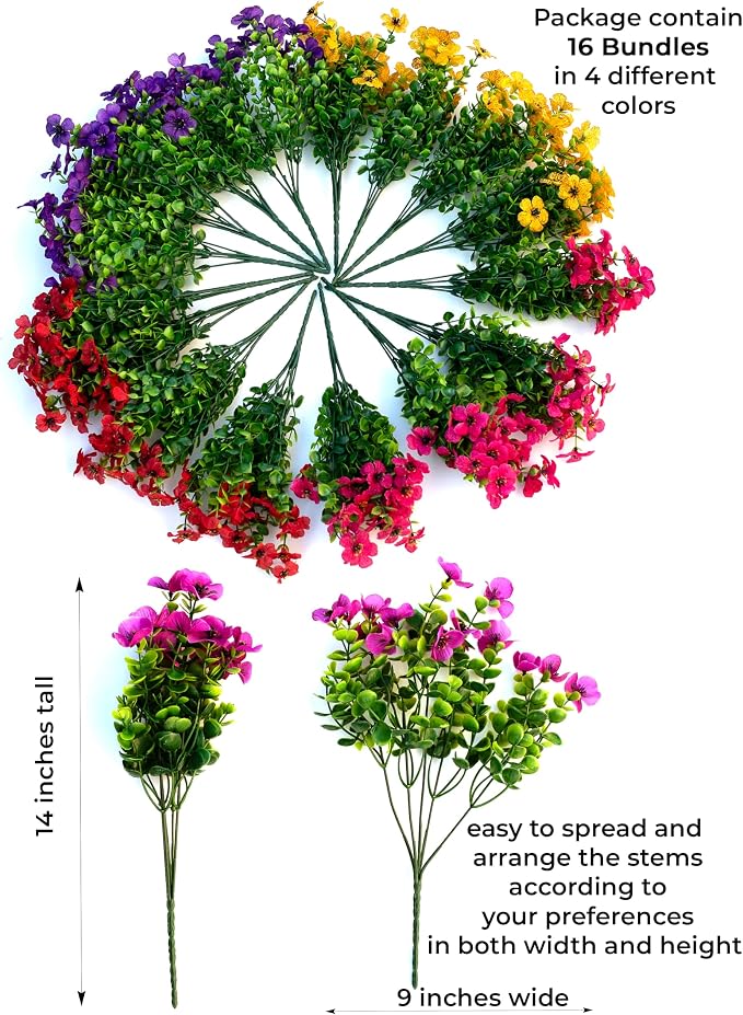Artificial Flowers for Outdoors Fake Plants - Image 3