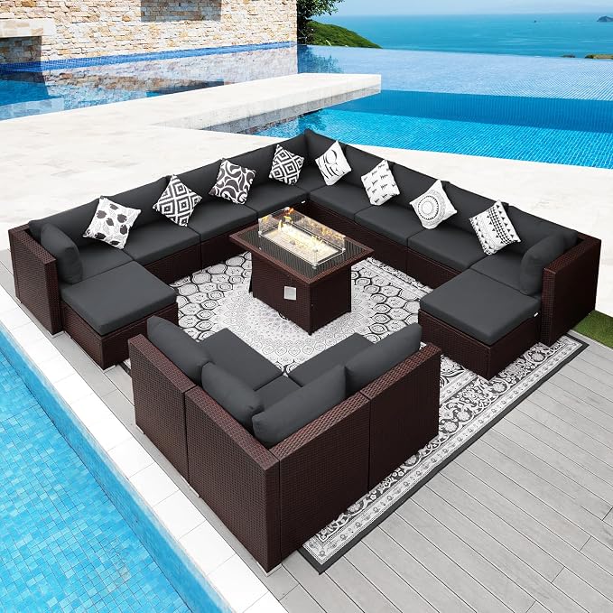 NICESOUL 15 Piece Outdoor Sectional by NICESOUL