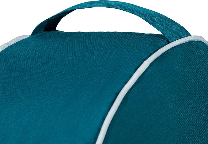 QILLOWAY Indoor/Outdoor Inflatable Stool, Round Ottoman, All Weather Foot Rest - Image 4