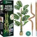 2 Pack 48'' Bendable Moss Pole Monstera Plant Support by K-BRANDS