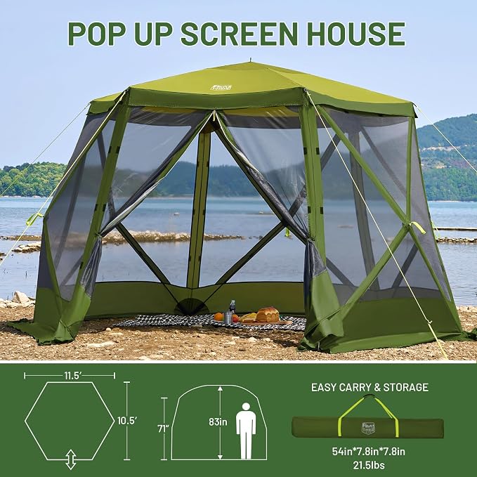 TIMBER RIDGE Easy Pop Up Gazebo Canopy Tent - Image 7