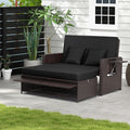 RELAX4LIFE Wicker Patio Outdoor Daybed by RELAX4LIFE