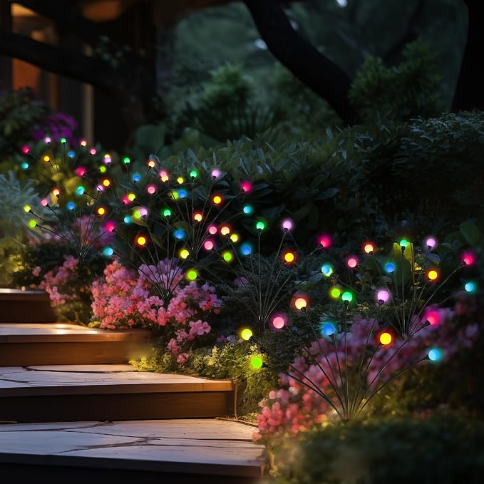 Solar Garden Lights Swaying, 40 LED Firefly Lights Outdoor Waterproof, Garden - Image 7