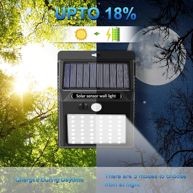 Solar Lights Outdoor, Solar Security Lights Solar Motion Sensor Lights - Image 4