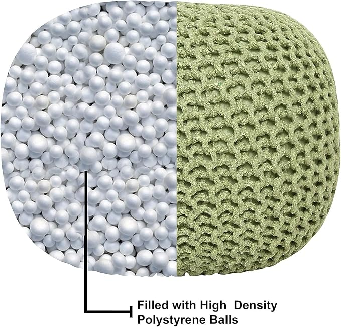 REDEARTH · Round Pouf Ottoman - Image 8