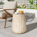 Christopher Knight Home Jayme 18.25" H Lightweight Concrete End Table, Outdoor by ChristopherKnightHome
