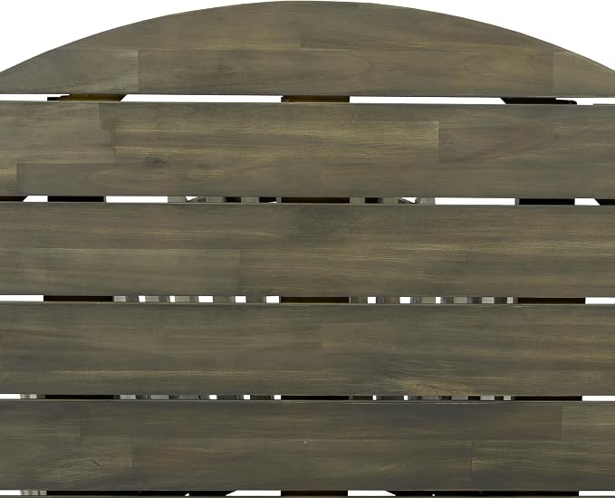 Merax Outdoor Dining Table 47.25" Round Extra-Large Acacia Wood Patio Dining - Image 6