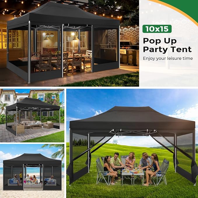 COBIZI 10x15 Heavy Duty Pop Up Canopy - Image 6